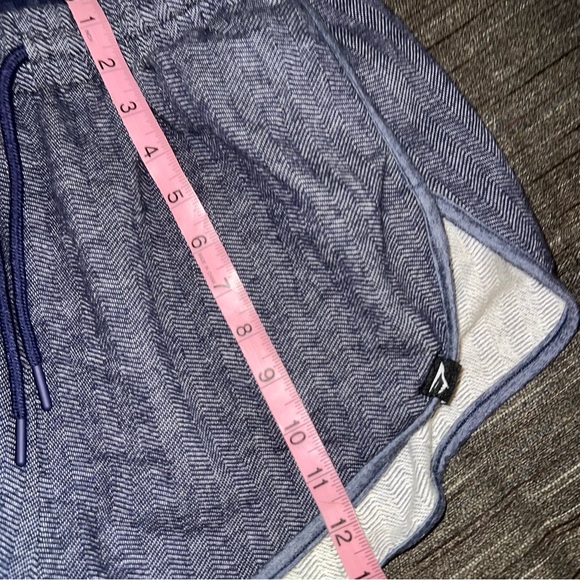 Gymshark Cotton Blend Hottie Workout Athletic Shorts (Women's M) Blue - Picture 3 of 10